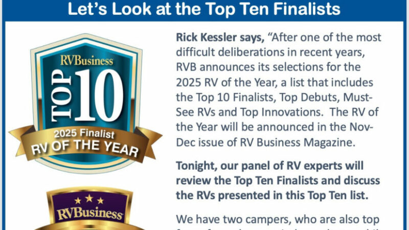 ‘RVing in New England’ Reviews RVB’s RV of the Year List – RVBusiness – Breaking RV Industry News