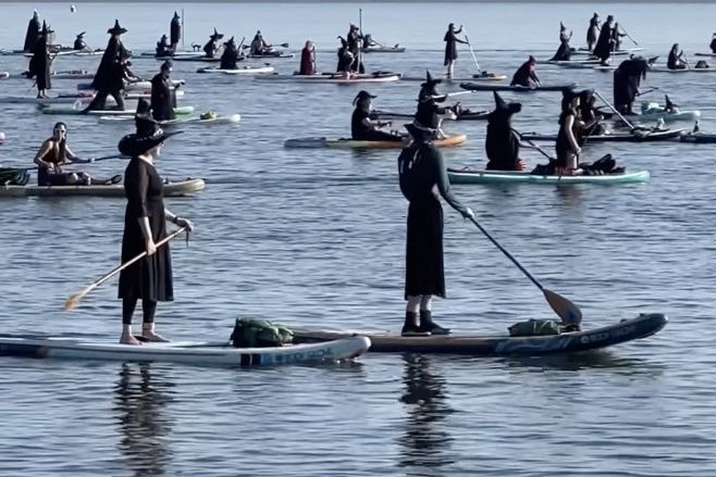 SUP Witches? ‘Witch Paddles’ Are the Best October Trend