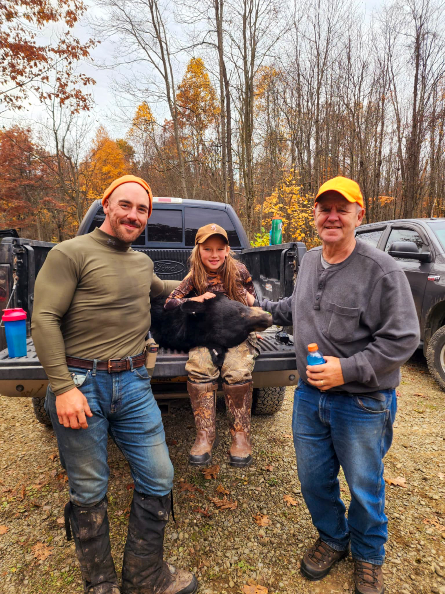 A hunter, her dad, and her grandfather.