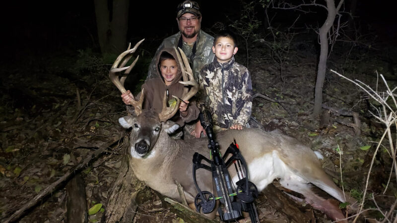 7-Year-Old’s First Buck Is a Heavy 14-Pointer That Came in to a Decoy