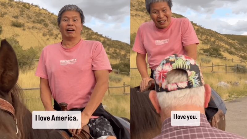 Man’s Reaction to His First Horseback Ride Is So Wholesome