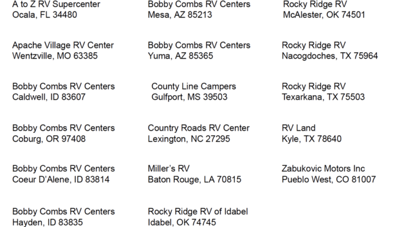 ROUTE 66 RV Network Welcomes 17 New RV Dealerships – RVBusiness – Breaking RV Industry News