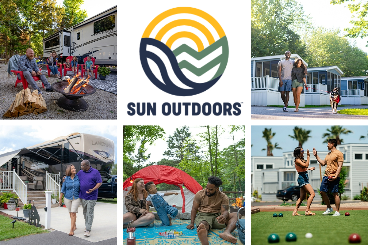 colllage of people enjoying their time at Sun Outdoors locations