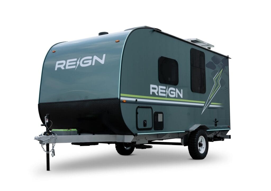 Keystone Reign exterior image. Photo courtesy Keystone RV.