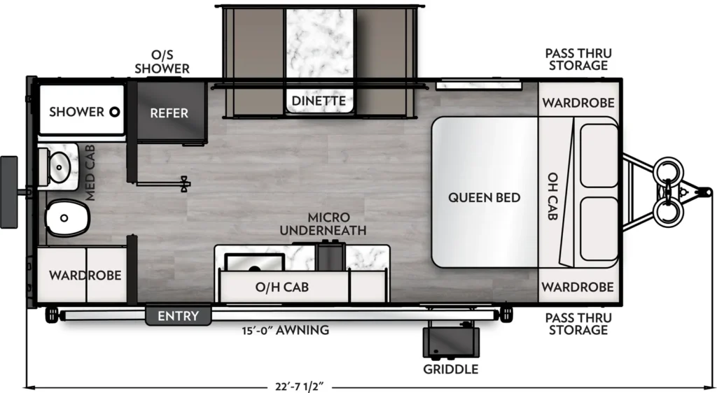 Coachmen Nano floorplan.