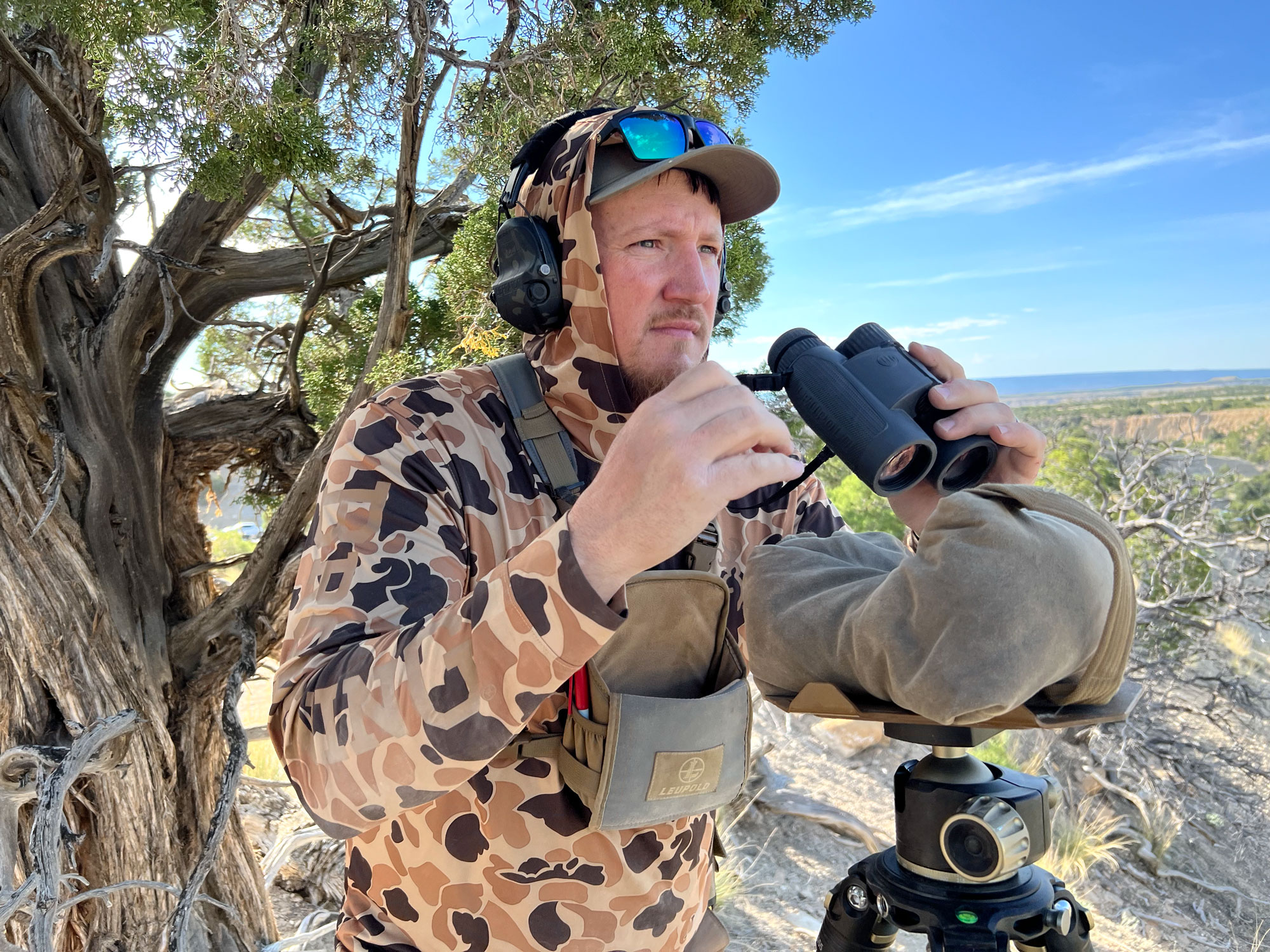 Freel glassing for targets at NRL Hunter match