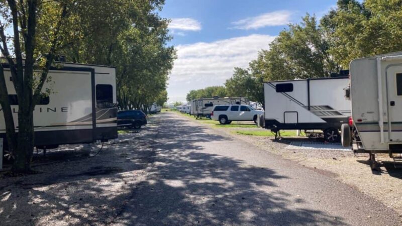 Camp at Cottonwoods RV Park in Columbia, Missouri