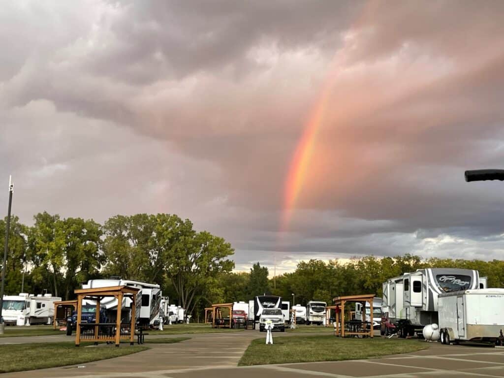 Campsites at Deer Creek Valley RV Park.