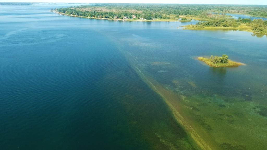 Old Highway 2 in the St Lawrence River - photo by Ben Coles