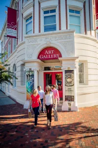 Averitt Center for the Arts offers live performances and a gallery with changing exhibits.