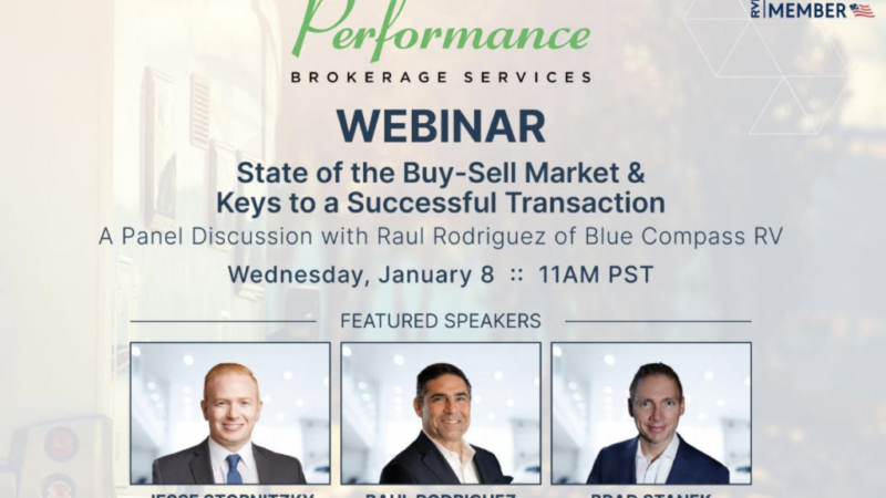 Jan. 8 Webinar: State of the RV Dealership Buy-Sell Market – RVBusiness – Breaking RV Industry News