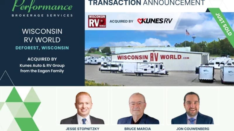 Performance Brokerage Services Advises on Kunes Acquisition – RVBusiness – Breaking RV Industry News