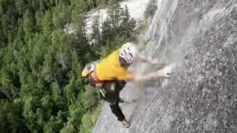 POV: You’re Trad Climbing and Take a Terrifying Fall (He’s OK)