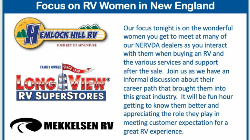 ‘RVing in New England’ Touts Women at NERVDA Dealers – RVBusiness – Breaking RV Industry News