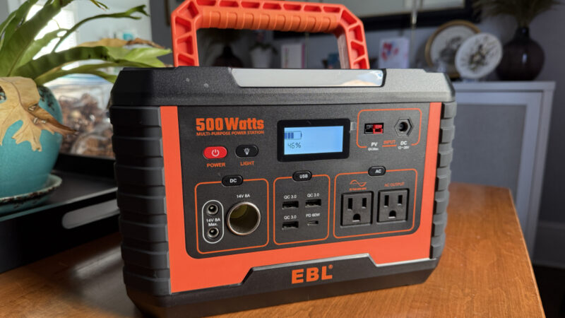 EBL MP500 Portable Power Station Review: A Solid Option for Charging on the Go