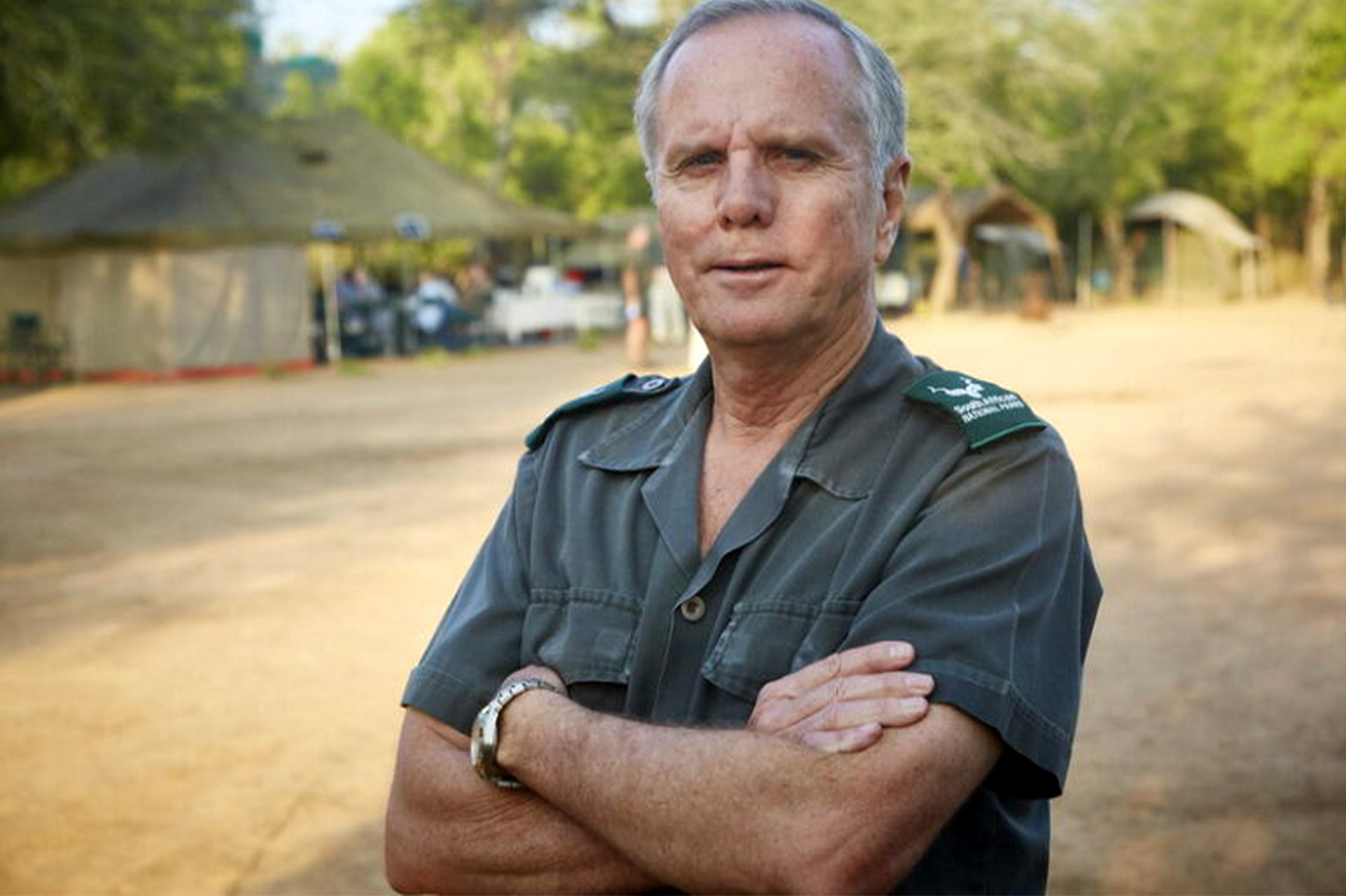 A close-up of Gen. Johan Jooste, a former chief ranger at Kruger National Park.