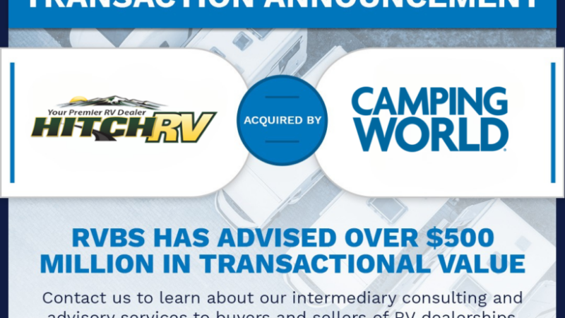 RV Business Solutions Facilitates CW Acquisition of Hitch RV – RVBusiness – Breaking RV Industry News