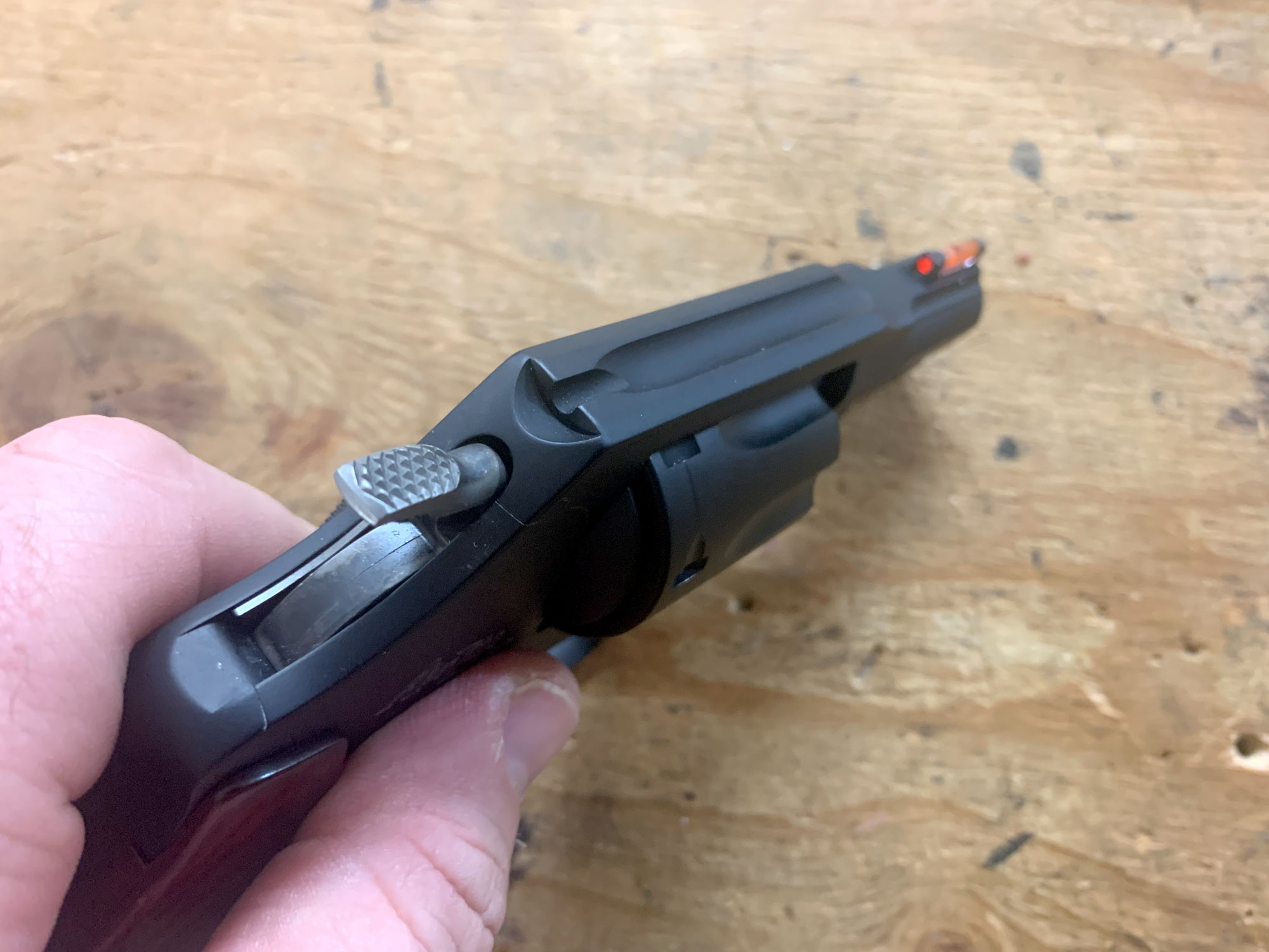 Sighting notch of the smith & wesson 351 PD