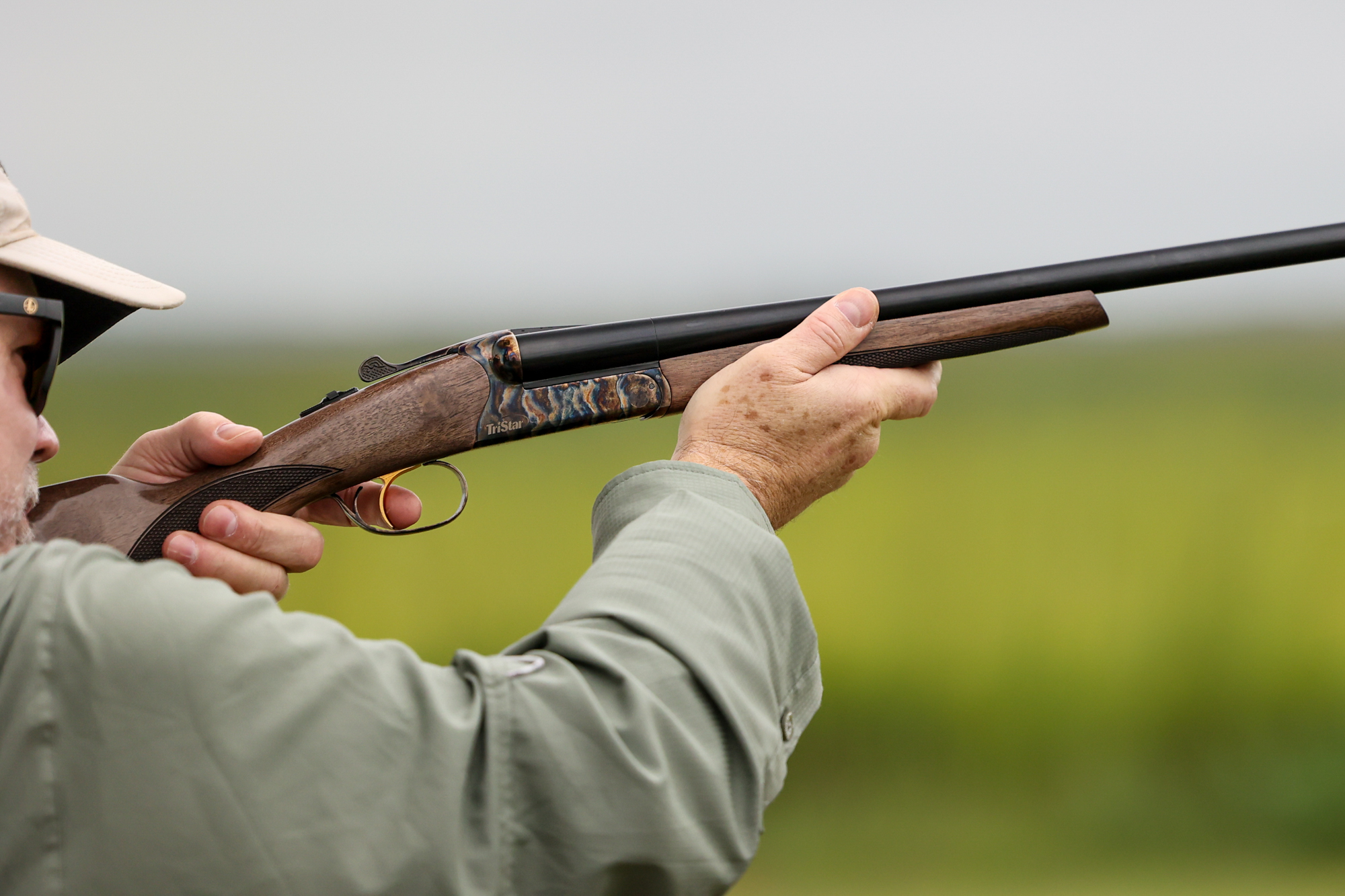 The Tristar Phoneix mounted at the skeet range.