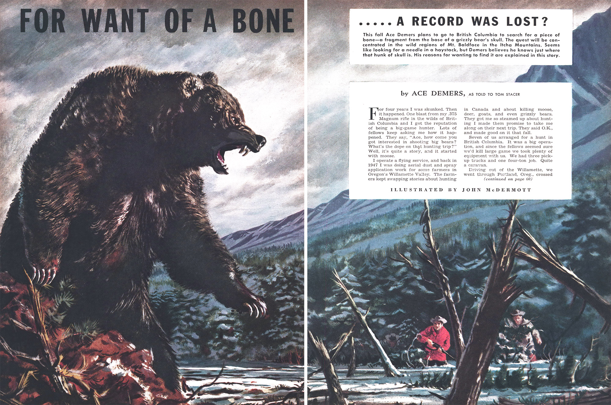 The outdoor Life feature For want of a bone