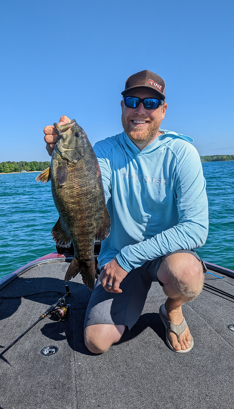 elliott with smallmouth bass