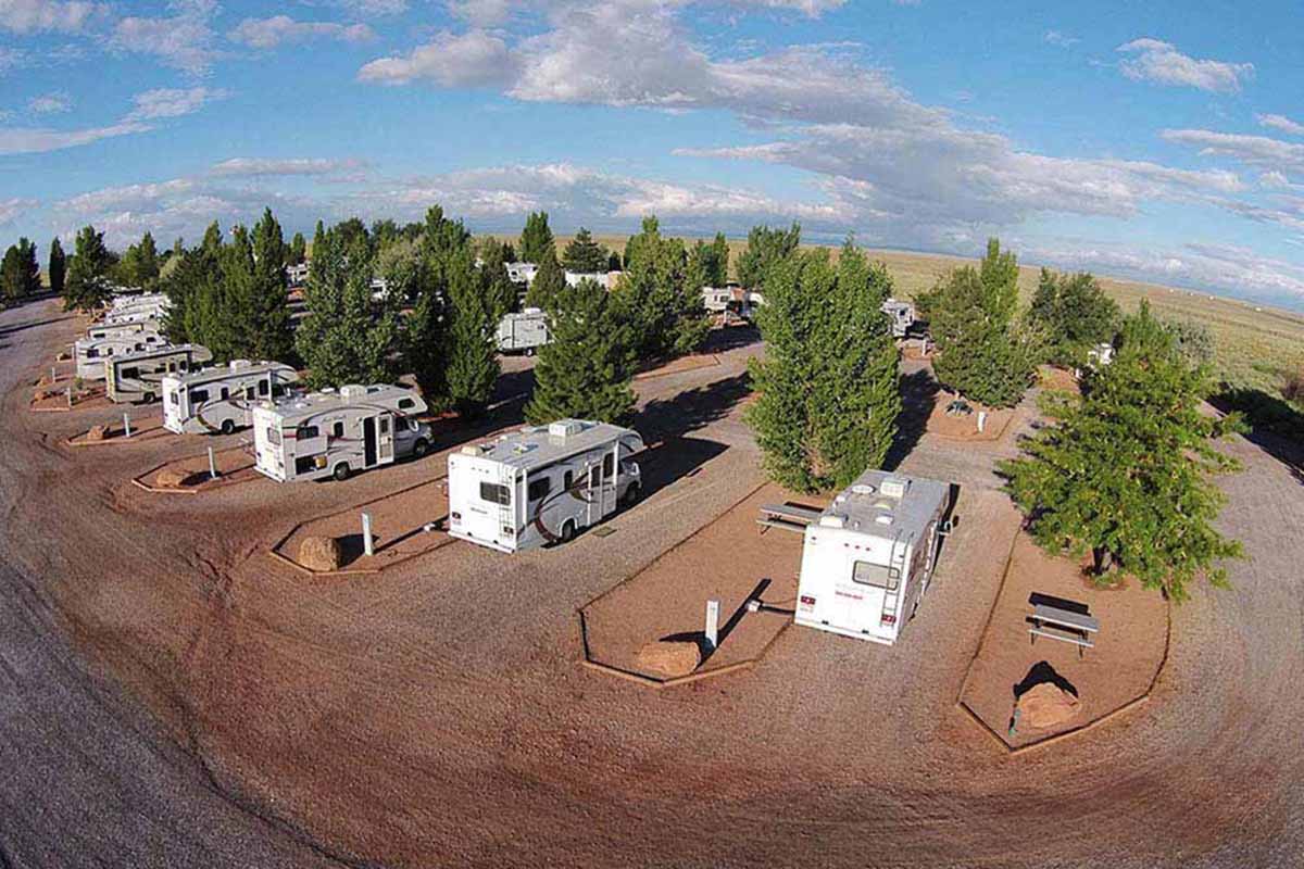 Aerial view of RV Park