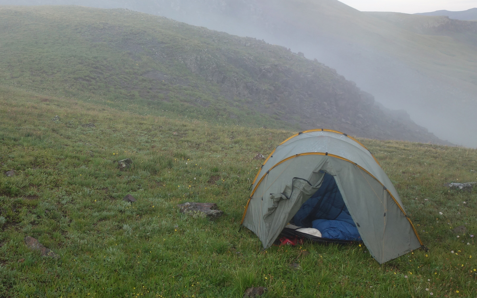 With down sleeping bags, you have to be prepared to protect it from the moisture—sometimes a lot of moisture—in your environment.