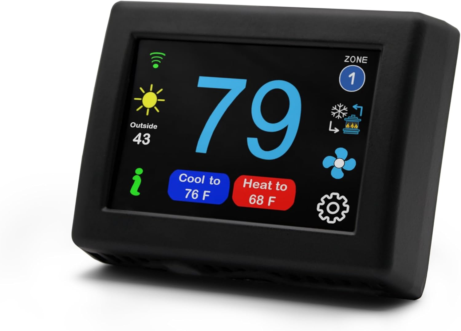 A smart RV thermostat. Photo courtesy Micro-air.