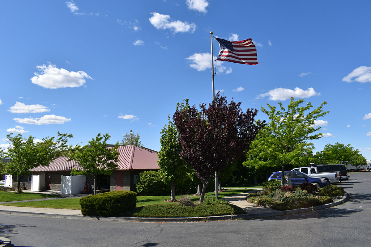 Shot of RV park main office in tri-cities.