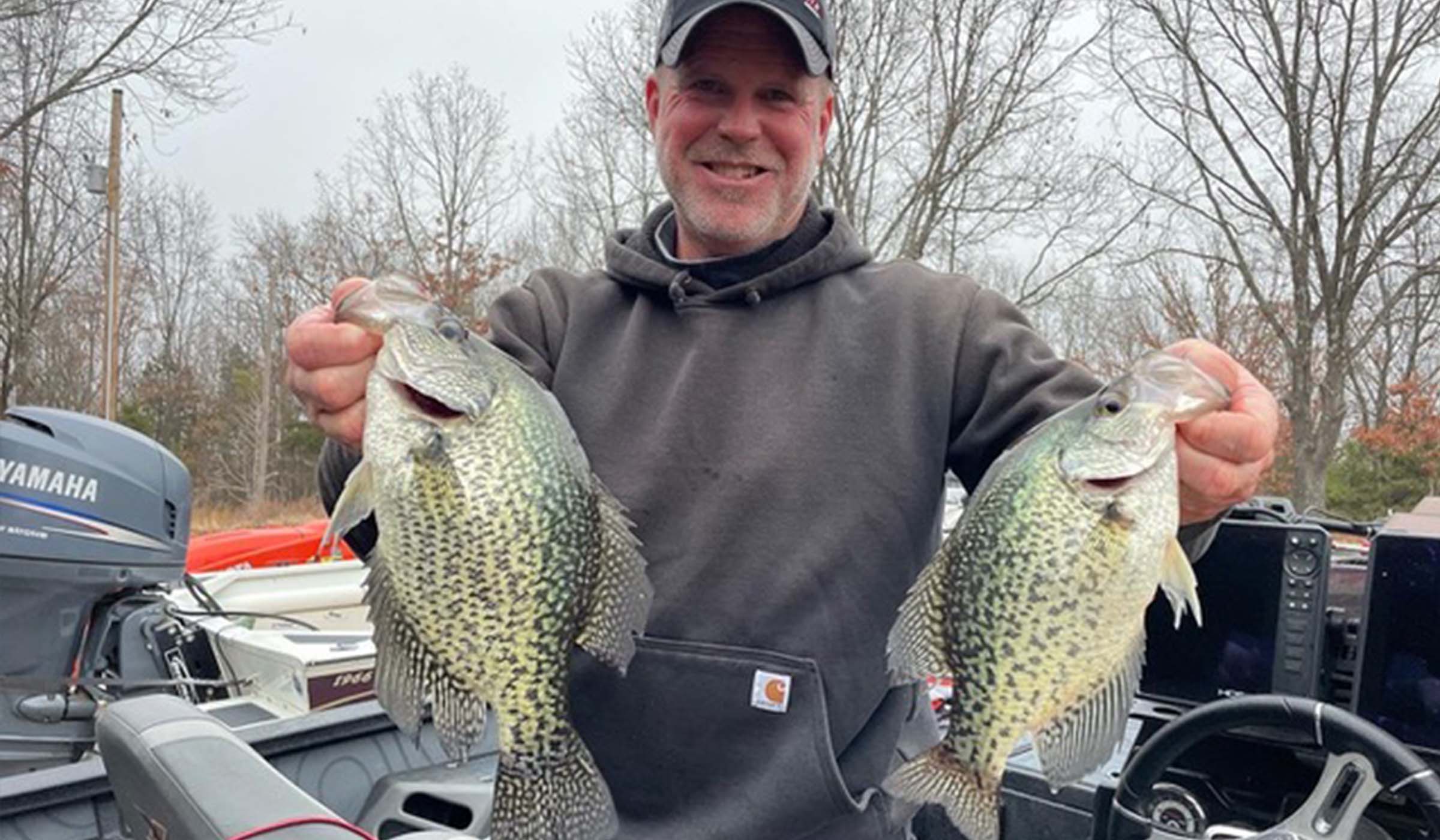 The author uses forward facing sonar to catch crappie and learn about their behavior.