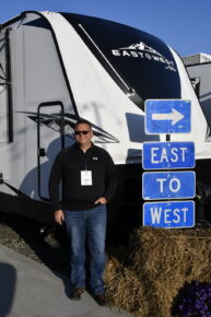 Lars Dudek, Westarn Canada rep for East to West RV, showed us the latest innovations in the line.