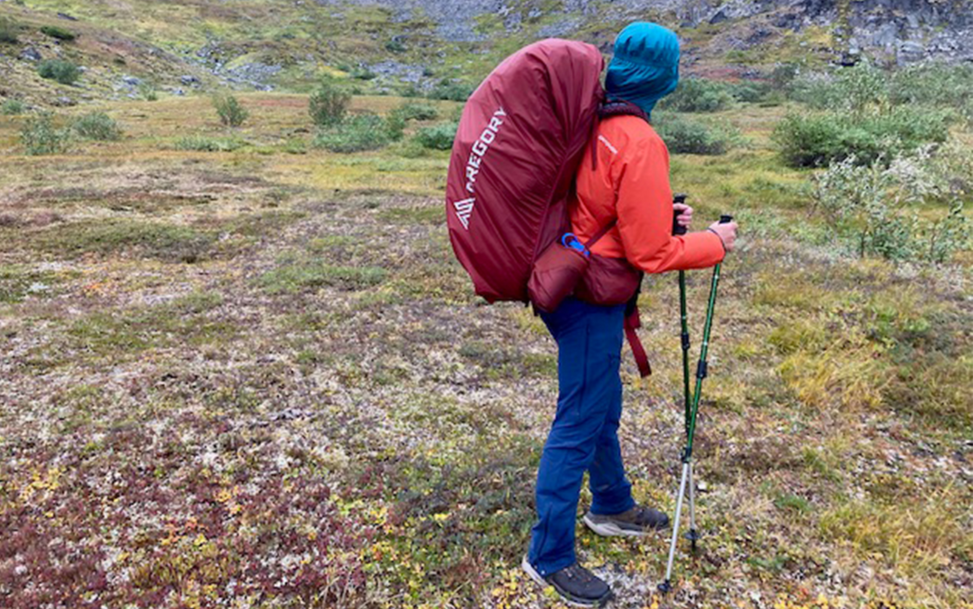 Backpacker wears the Norrona Falketind Flex 1 pants.