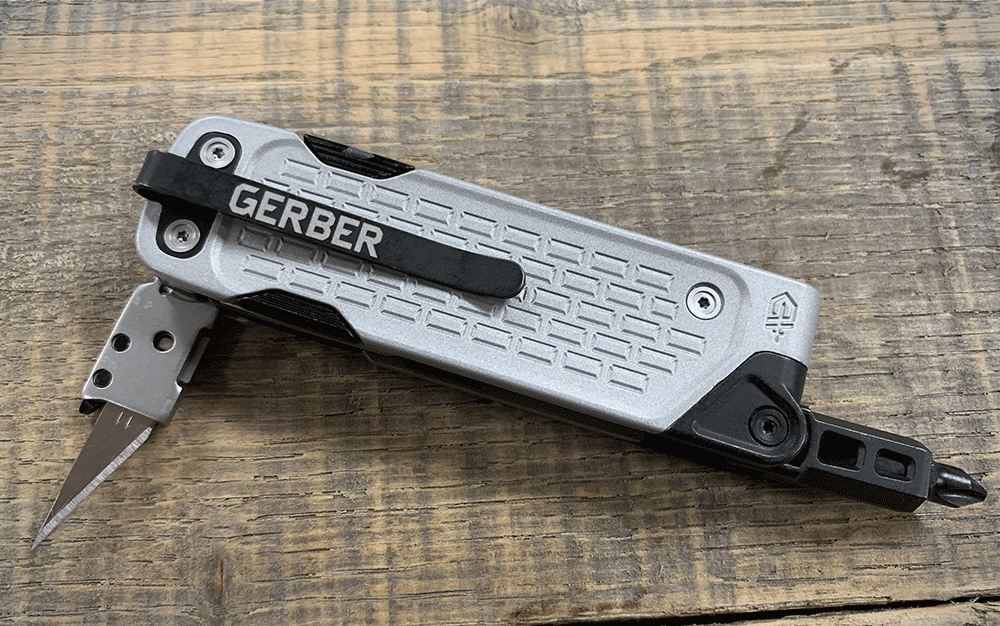 A silver multi tool