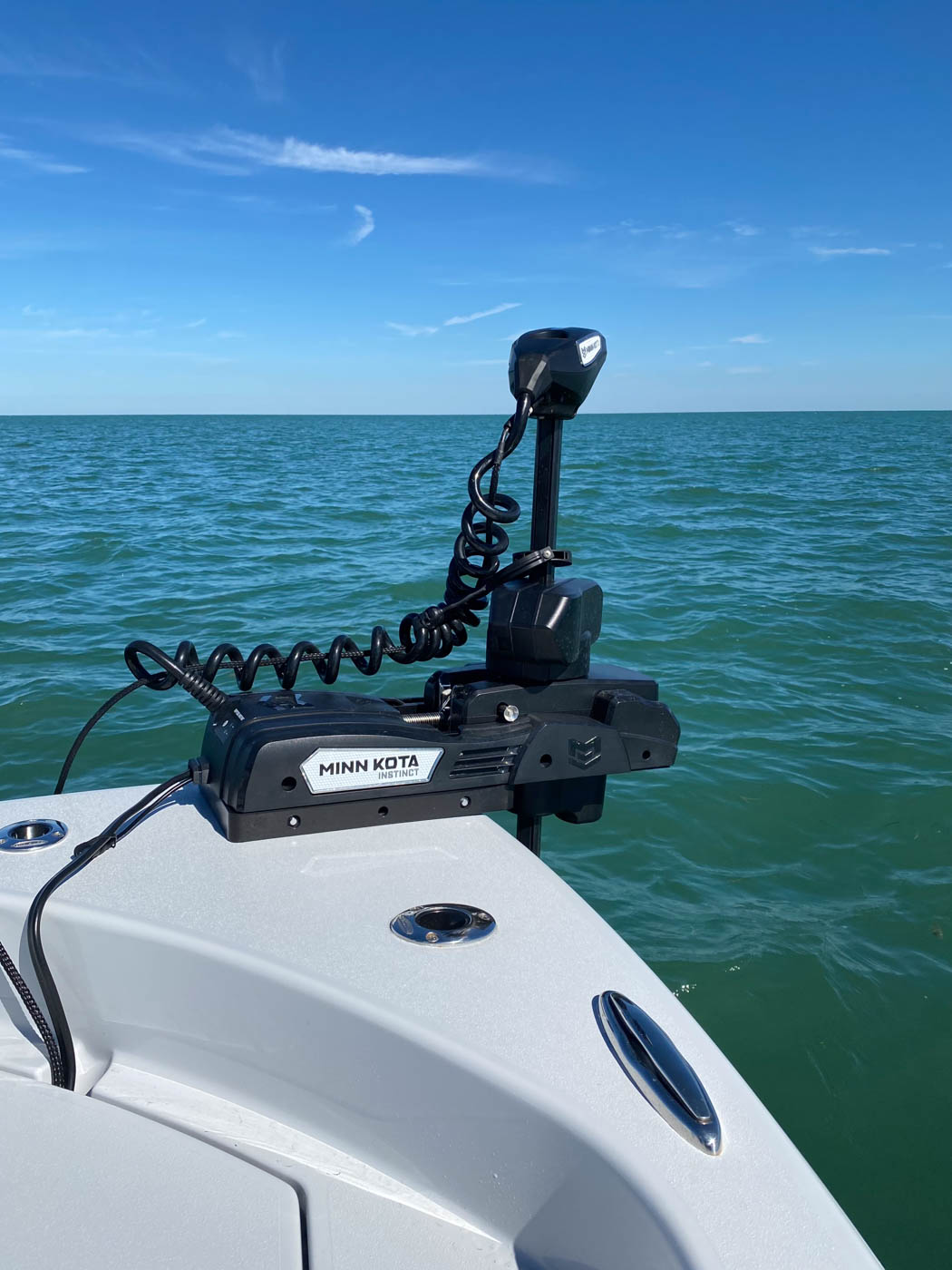 A powerful saltwater trolling motor will keep you in place no matter the current. 