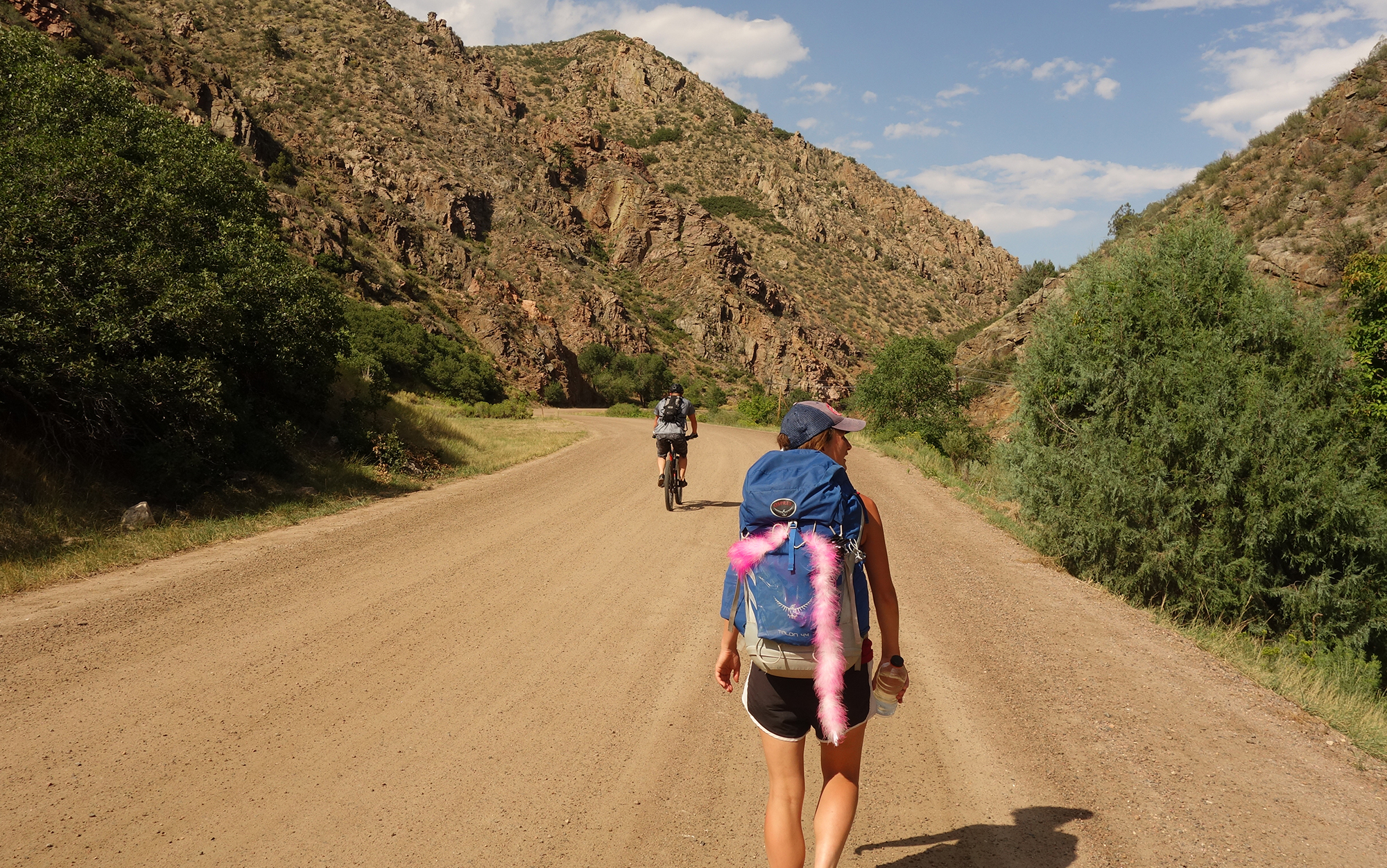 The addition of a lightweight, bright pink feather boa ended up being an essential morale boost on the final leg of my Colorado Trail hike.