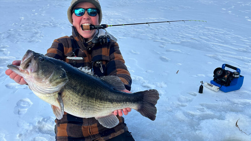 ‘That Ain’t No Crappie.’ Watch This 13-Year-Old Catch a State-Record Largemouth Bass Through the Ice