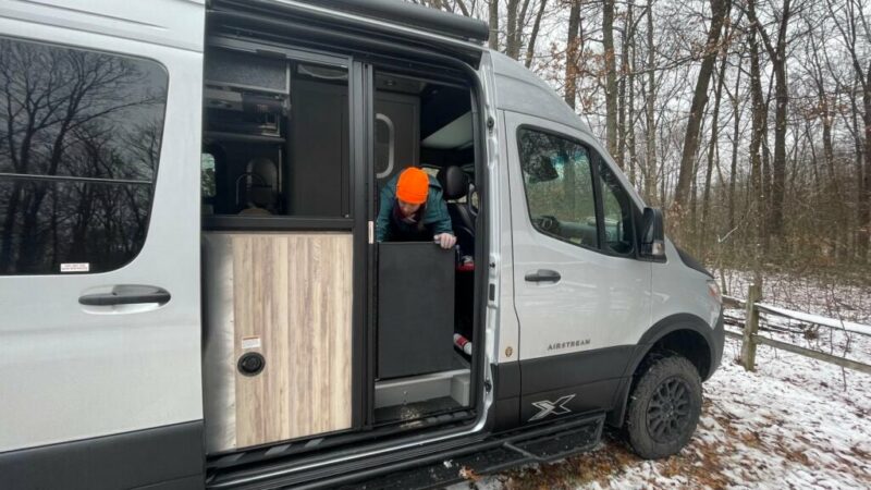 We Tested Airstream’s Newest Camper Van on A Midwest Winter Adventure