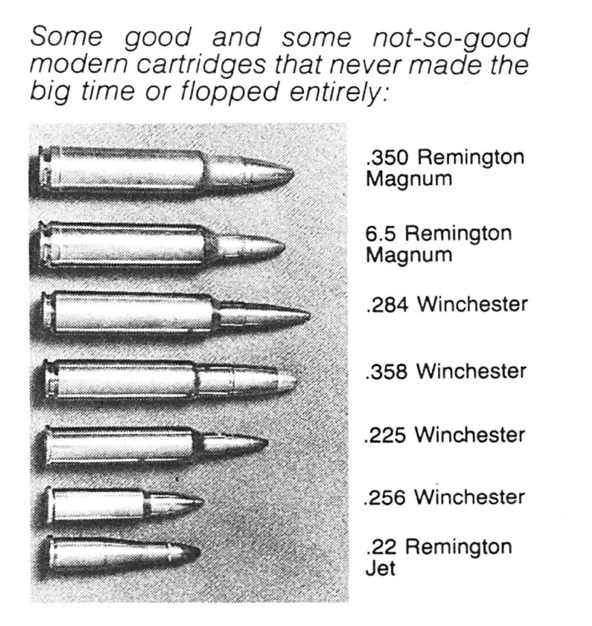 An old photograph of rifle cartridges that failed