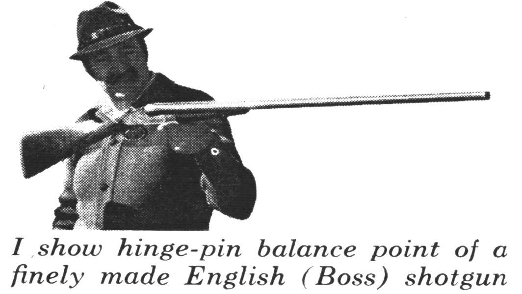 jim carmichel balancing a shotgun