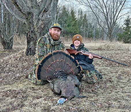 A great-grandfather’s .410 strikes again, this time on a double-bearded tom for an 8-year-old hunter – Outdoor News