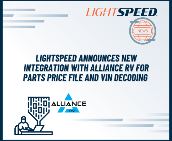 DMS Provider Lightspeed Integrates with Alliance RV – RVBusiness – Breaking RV Industry News
