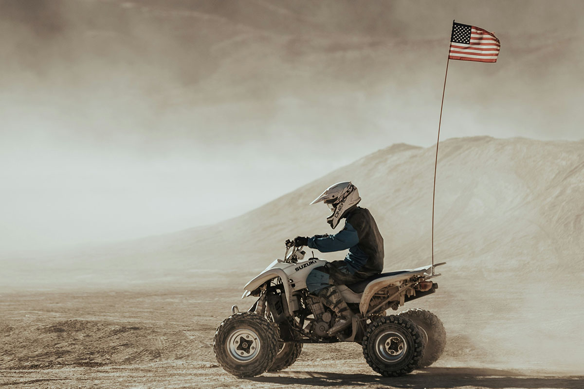 Offroading in the desert.