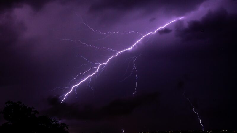 Homeowner Captures Lightning Strikes From New Mexico Storm