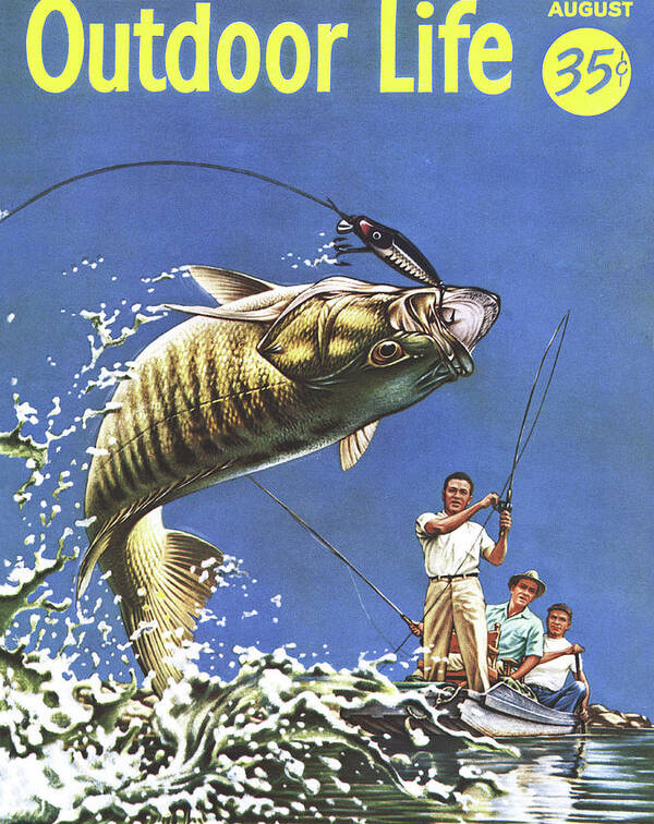 An old Outdoor Life bass fishing cover