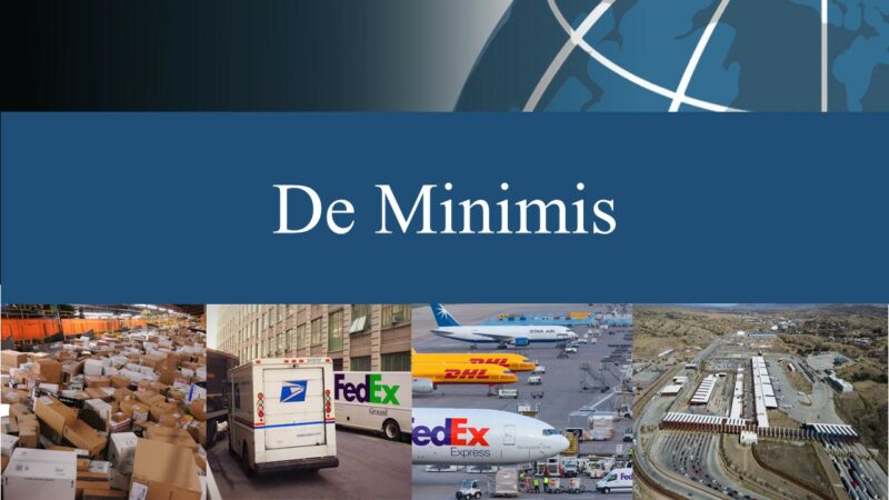 Impact of ‘De Minimis’ Duty-Free Exemption Expiration – RVBusiness – Breaking RV Industry News