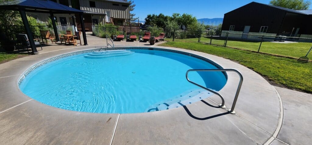 A pool at Grande Hot Springs Resort.