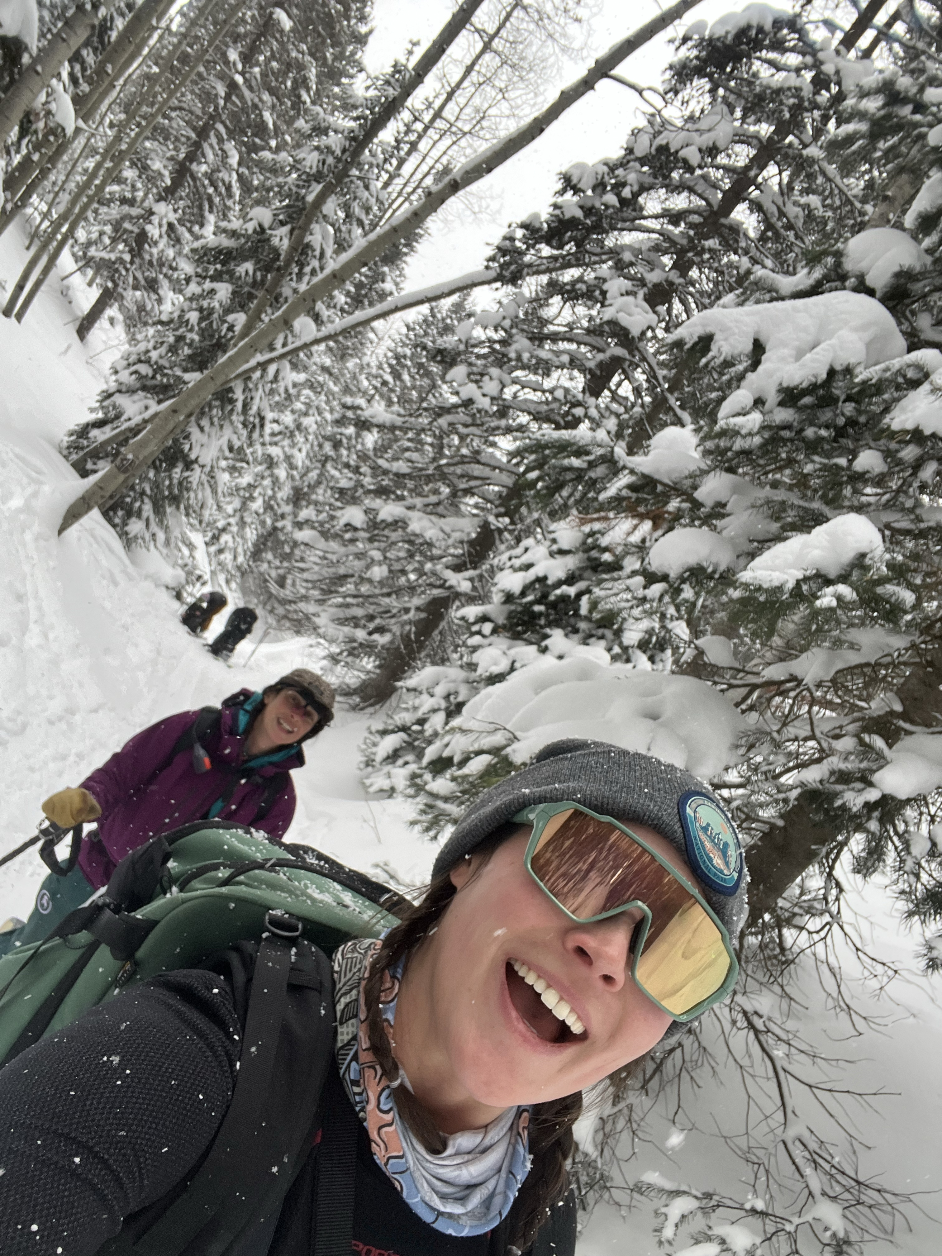 Author skis in Shift Mags.