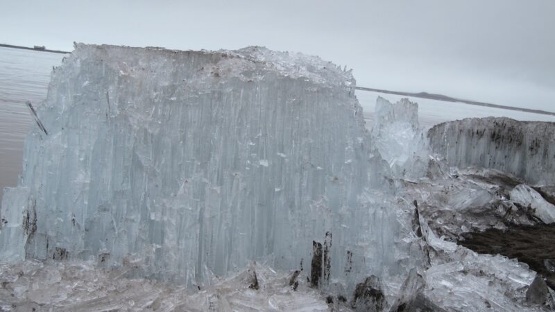 WATCH: Woman Plays With ‘Rotten’ Candle Ice in Alaska Lake