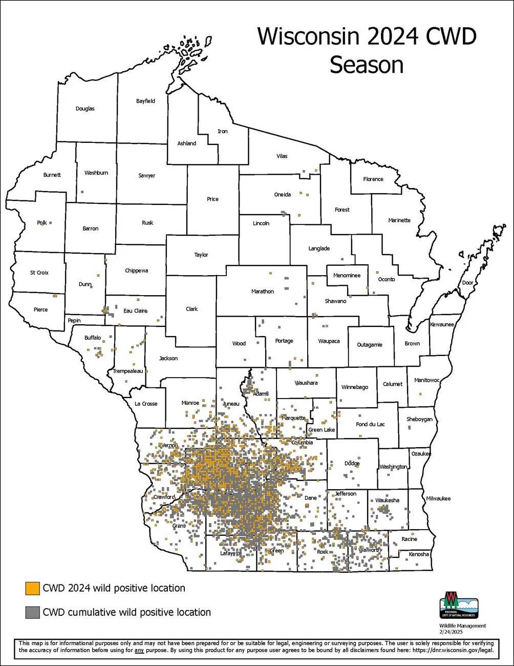 wisconsin deer population chart