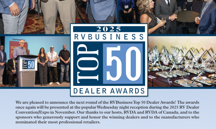 Deadline for Top 50 Dealer Award Nominations is Friday – RVBusiness – Breaking RV Industry News